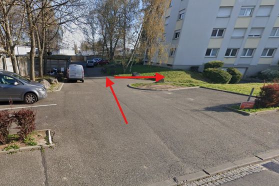 Vignette parking rue du Fossé Neuf - Bischheim - Parking orienté Sud
