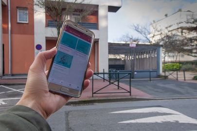 Parking Tramway Pavé Blanc - rue de Bretagne - Clamart