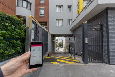 Parking Parc de Belleville - rue des cascades - Paris 20